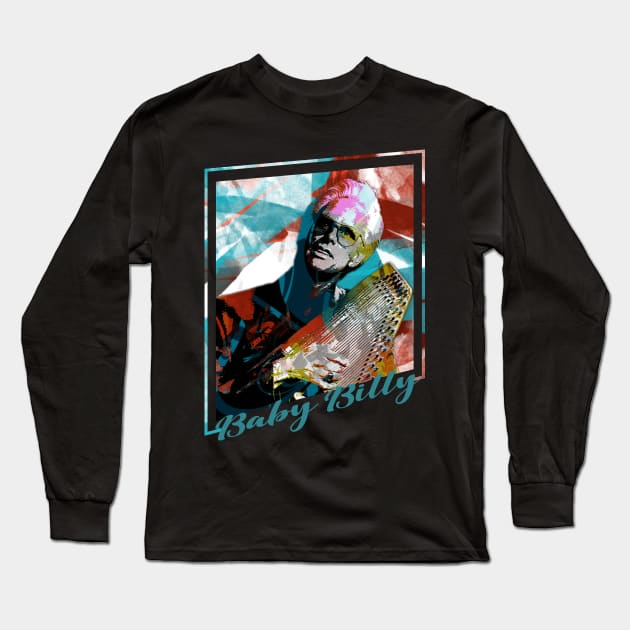 Baby Billy-Abstract Expressionist Potrait Long Sleeve T-Shirt by CreatenewARTees